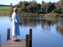 User submitted picture: Fluffy slippers and all. ...